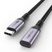 Usb C Extension Cable 6.6Ft, Usb C To Usb C Male To Female, Type C Extender Cord - £14.38 GBP