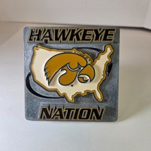 Iowa Hawkeye Nation Metal Trailer Hitch Cover NCAA College Football Fan ... - $526.44 MXN