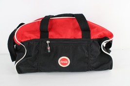 Vintage Coca Cola Spell Out Color Block Handled Duffel Bag Carry On Week... - $44.50