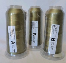 3 New Rayon Machine Embroidery Thread 120D 5000M Lush Green Shade Sealed... - $22.00