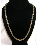 Vintage Sterling Silver 925 Braided Chain Necklace 62 Grams 15-w - €126,65 EUR
