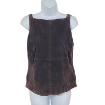 HAROLDS Genuine Leather Suede M Top Shirt Sleeveless Western LINED Tank ... - $17.81