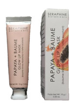 Seraphine Botanicals Papaya + Baume Glow Lip Mask Full Size Retail $25.00 - £8.95 GBP