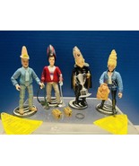 Coneheads Action Figures-Lot Of 4 With Accessories-1993 Playmates Toys - £56.32 GBP