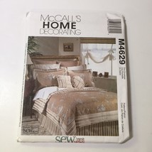 McCall&#39;s 4629 Home Decorating Bedroom Duvet Cover Bedskirt Pillow - £10.07 GBP