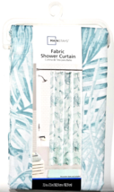 Mainstays Fabric Shower Curtain 72x72 In Palm Prints All Polyester - £21.89 GBP