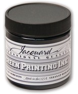 Jacquard Professional Screen Print Ink Water Soluable 4oz Jar Black (117) - $475.51 MXN