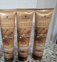 3 Pack Schwarzkopf Smooth N Shine Camelia Oil Shea Butter Quenching Co-w... - $27.71