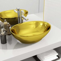 Modern Luxury Bathroom Toilet Oval Shaped Sink Basin Washroom Sinks Basins - £93.59 GBP+