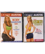 Denise Austin DVD Best Bun &amp; Leg Shapers and Body Makeover Mix Lot of 2 ... - $244.83 MXN