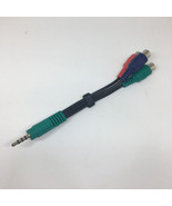 3.5mm Male to 3 Ypbpr Female Stereo Audio TV AV DV Video Adapter Cable Cord - $4.06 CAD