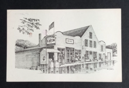 Mast General Store Sketch Drawing Artist Miller North Carolina NC Postcard 1980s - £7.98 GBP