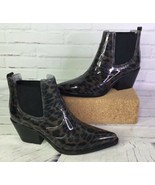 Sam Edelman Womens Size 6 Rain Boots Tinsley Vinyl Rubber Leopard Animal... - £27.58 GBP