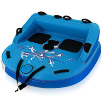 2 Person Water Sport Inflatable Towable Tubes for Boating-Blue - Color: Blue - €223,03 EUR