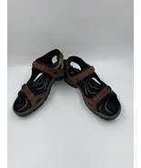ECCO Yucatan Women&#39;s Strappy Sandals Brown US 9.5 EU 41 Receptor Technology - $37.40