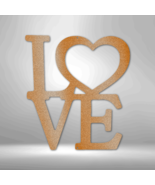 Classic Love Steel Sign Laser Cut Powder Coated Home &amp; Office Metal Wall... - £41.05 GBP+