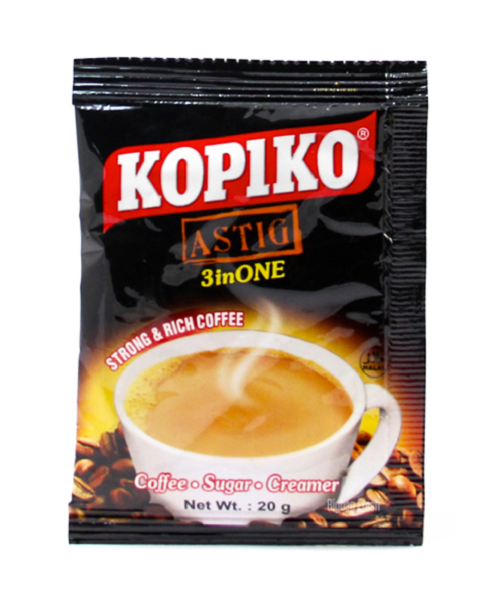 Primary image for Kopiko ASTIG 3 in 1 Strong & Rich Coffee Mix (20 sachets x 20 grams)