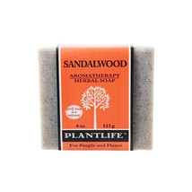Plantlife Natural Body Care Aromatherapy Herbal Soap Sandalwood, 4 Ounces - £7.98 GBP