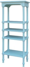 Display Shelf Shelves TRADE WINDS ISLAND Aqua Blue Mahogany Frame 4 -Shel - £964.19 GBP