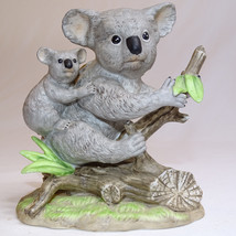 VINTAGE Koala And Baby Cub Porcelain Figurine Seizan Fine Art Beautiful ... - $13.54