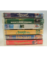 VTG Disney VHS Lot Rescuers Dreamworks Antz Bug&#39;s Life Hercules Joe Youn... - £28.31 GBP