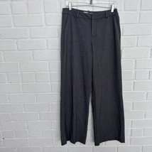 A New Day Dress Pants Stretch Womens 8 Gray Wide Leg Pockets - $16.65