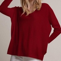 Minnie Rose Red Cashmere V-neck Sweater Size XS/S - £42.99 GBP