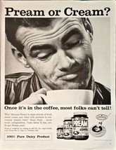 INSTANT PREAM COFFEE - Breakfast - Dairy Product - 1961 Vintage Print Ad - $196.86 MXN