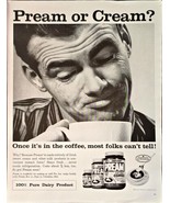 INSTANT PREAM COFFEE - Breakfast - Dairy Product - 1961 Vintage Print Ad - €8,91 EUR