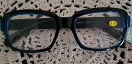 Blue Plastic Framed Reading Glasses ~ +3.25 Strength ~ 51~19~136mm ~ D117 - $14.96