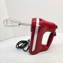KitchenAid KHM512ER Ultra Power 5-Speed Hand Mixer - Empire Red Tested Working - £19.30 GBP