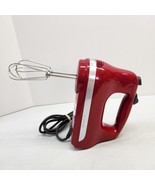 KitchenAid KHM512ER Ultra Power 5-Speed Hand Mixer - Empire Red Tested W... - £18.91 GBP