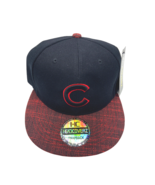 NWT Chicago Sports Snapback Baseball Hat by HeadCoverz Black &amp; Red Tweed... - $23.04