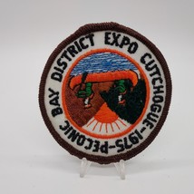 Vintage BSA 1975 Peconic Bay District Expo Cutchogue 3&quot; Round Patch - £9.96 GBP