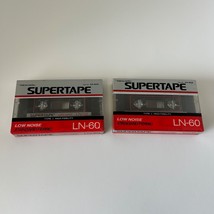 Lot 2 NEW REALISTIC SUPERTAPE LN 60 BLANK CASSETTE TAPES 44-602 SEALED - $16.93