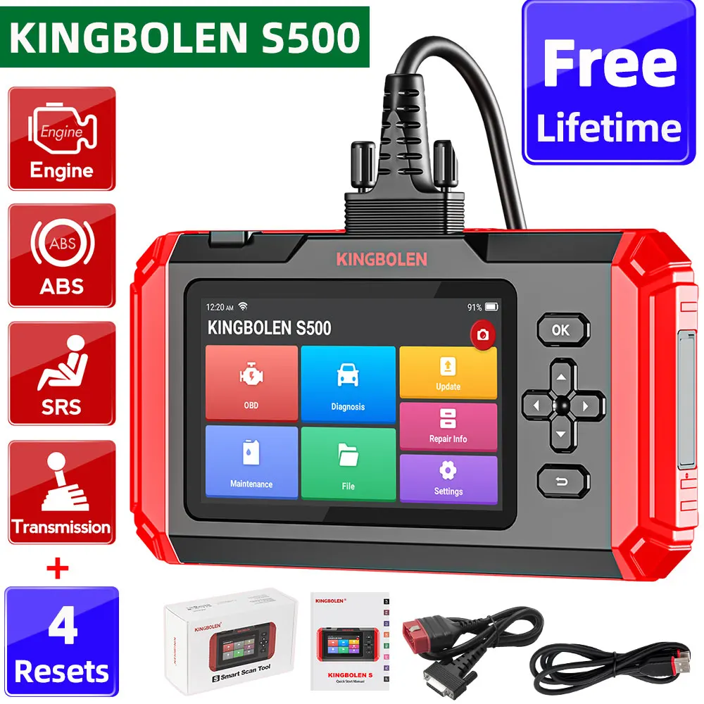 Bolen S800 S600 S500 Car Diagnostic Tools Abs Srs Ecm Tcm 4 Systems Oil Ke Sas R - £259.91 GBP