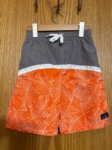 Big Chill boys swim shorts color block of grey, white and orange size 6 - $166.75 MXN