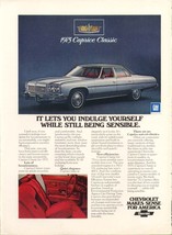 1975 Chevrolet Caprice Classic Indulge ad  | POSTER 18 X 24 INCH | Classic car - £20.02 GBP