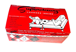 Chicago Hot Dog SuperDawg Drive-In Restaurant Red Hot Dog Box Souvenir FREE ship - £9.48 GBP