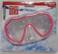 Dolfino Premier Youth Adjustable Head Strap Latex Free Swim Goggles Pink - $418.84 MXN
