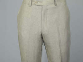 Men's ENZO Linen Spring Summer Suit Light Weight Breathable E58302-7 Natural image 14