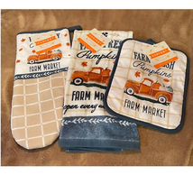 Autumn Harvest, Farm Market Pumpkins &amp; Trucks Kitchen Acessories-NWT - $17.82