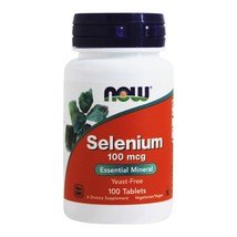 NOW Foods Selenium Yeast Free Vegetarian 100 mcg., 100 Tablets - $8.15