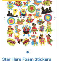 Baker Ross craft star hero foam stickers 120 piece - $10.67 CAD