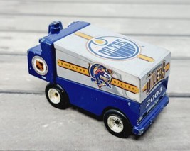 Vtg Edmonton Oilers Zamboni 1999 White Rose Collectible Diecast Toy Nhl Blue - £14.44 GBP