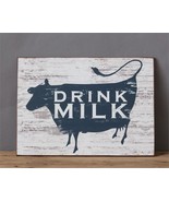 Farmhouse Cow Sign - Drink Milk - $52.14 CAD