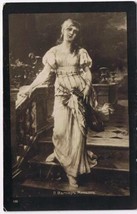 Bulgaria Postcard Lady On Stairs With Flowers 1930 - £2.83 GBP