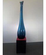 Signed 1986 Cobalt Hand-Blown Vase - $120.00