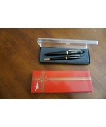 Blue Northrop Pen &amp; Fountain Pen Set Iridium Point Germany Promotional Gift - $743.95 MXN