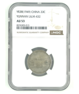 1949 China Plateado 20C Yunnan L&amp;M 432 Graduado Por NGC Como AU53 - €842,56 EUR